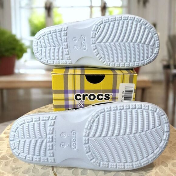 New Crocs x Clueless "The Tai" Slide – Mineral Blue – Women’s 10 / Men’s 8 – Box - Picture 10 of 11